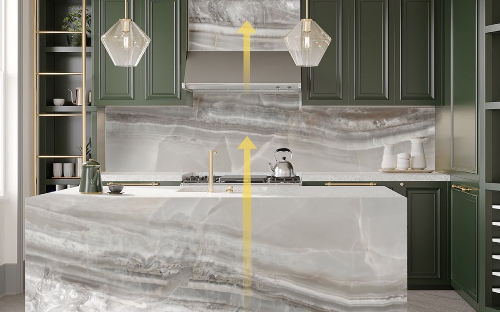 kitchen setting San Jose bioquartz